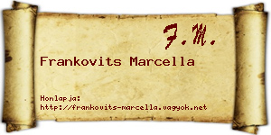 Frankovits Marcella névjegykártya